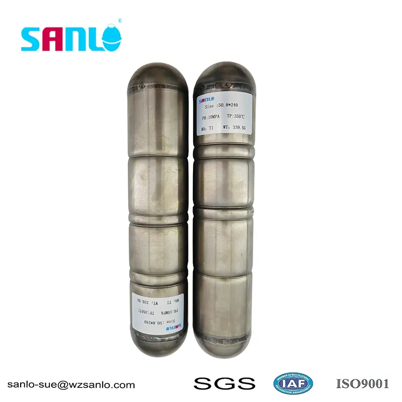 50*240 högtrycksresistent titan flytande boll